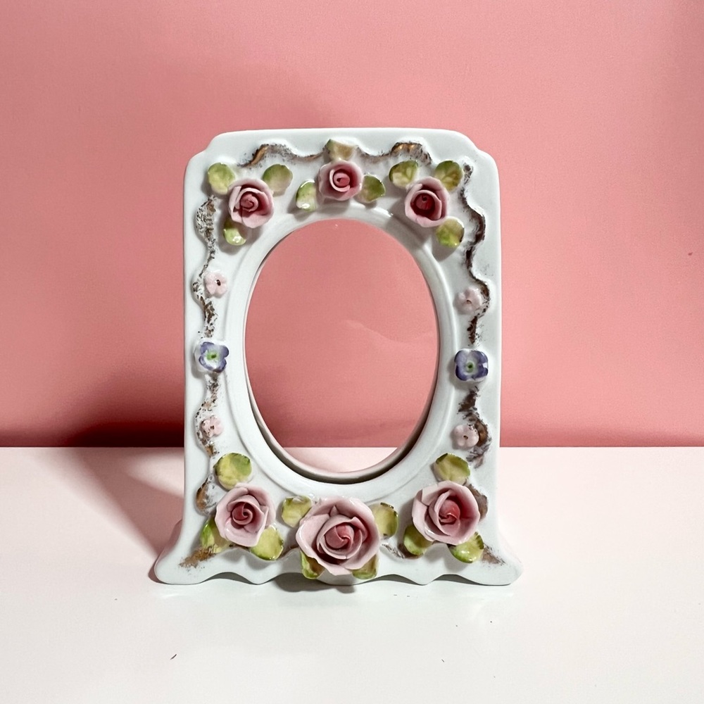 Vintage pastel picture frame